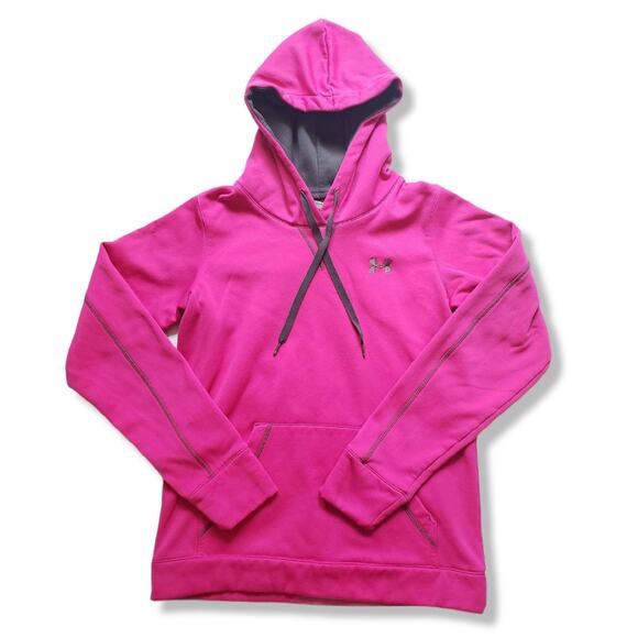 Under Armour Womens Small Fushia Pink Hoodie Sweatshirt - Picture 1 of 1
